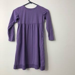 Lands’ End purple longsleeve dress size 7
